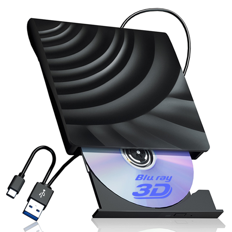 Blu Ray Disc Player - Externes Blu-ray-Laufwerk, USB 3.0, tragbar, BD/CD/DVD