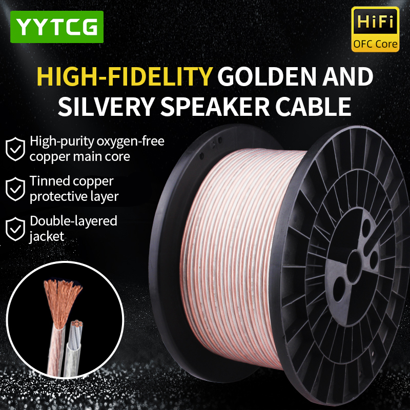 Home Cinema Choice - YYTCG DIY HiFi-Audiokabel, sauerstofffreies OFC-Lautsprecherkabel aus