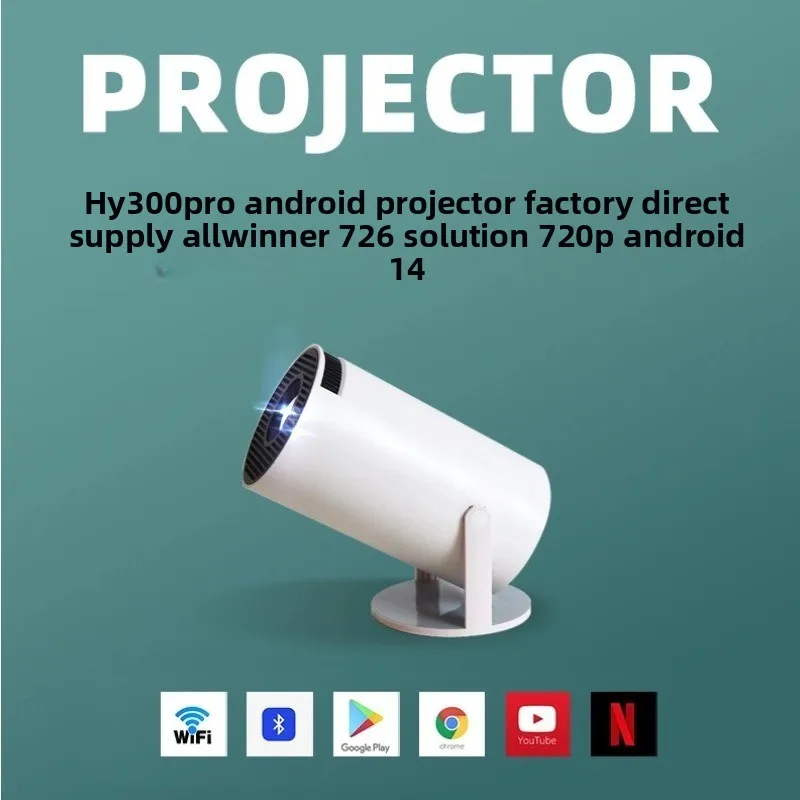 Home Cinema Bluetooth - HY300Pro Tragbarer 4K HD Projektor Bluetooth