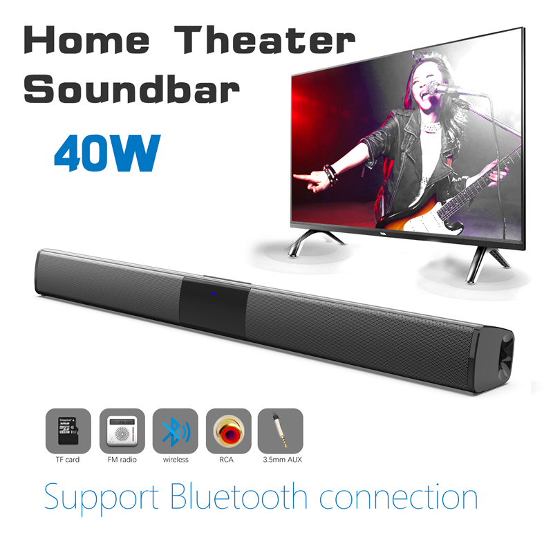 Home Cinema Audio System - 40W Wireless Bluetooth 5.0 Soundbar Lautsprecher