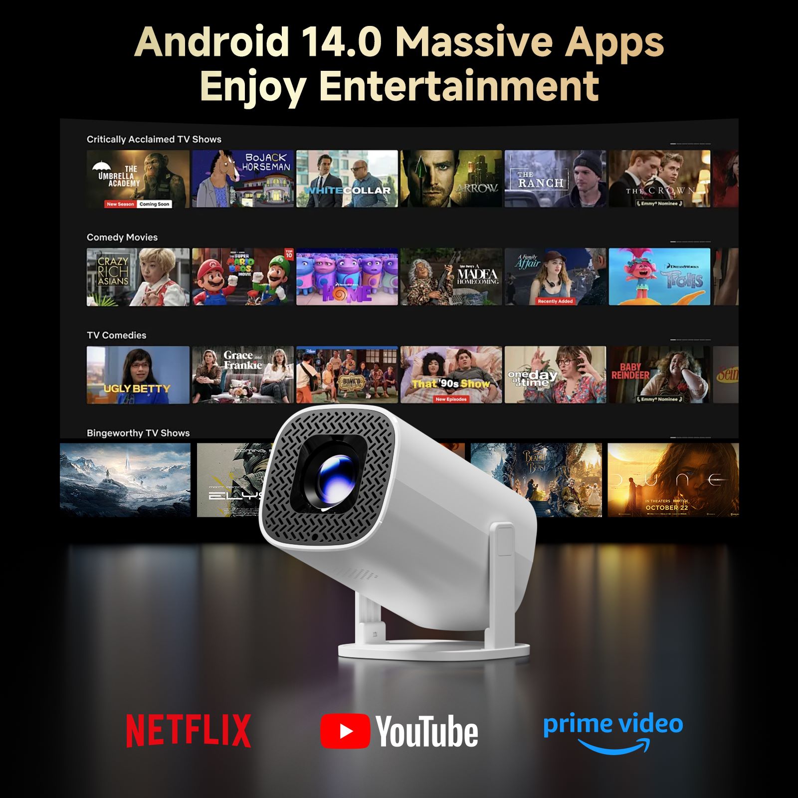 HONGTOP P30PRO Smart Mini Proj – Home Cinema Night Bewertung und Preis