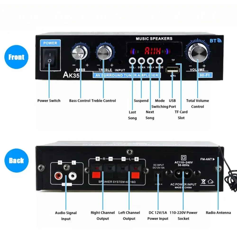AK35 HiFi Digital Bluetooth Ve – Home Cinema Bluetooth Bewertung und Preis