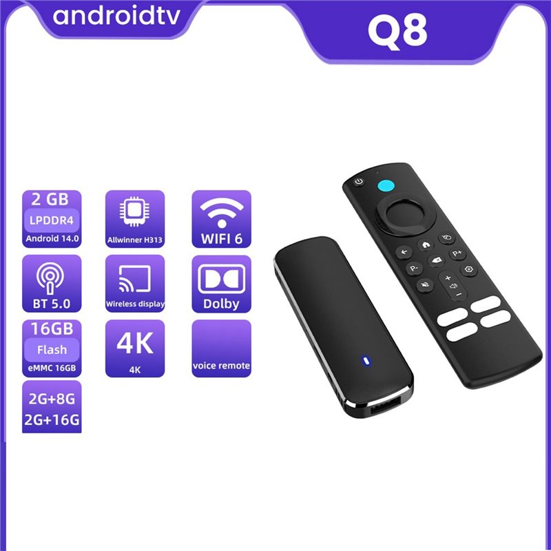 Best-Q8 TV-Stick Android 14.0  – 4K Media Player Bewertung und Preis