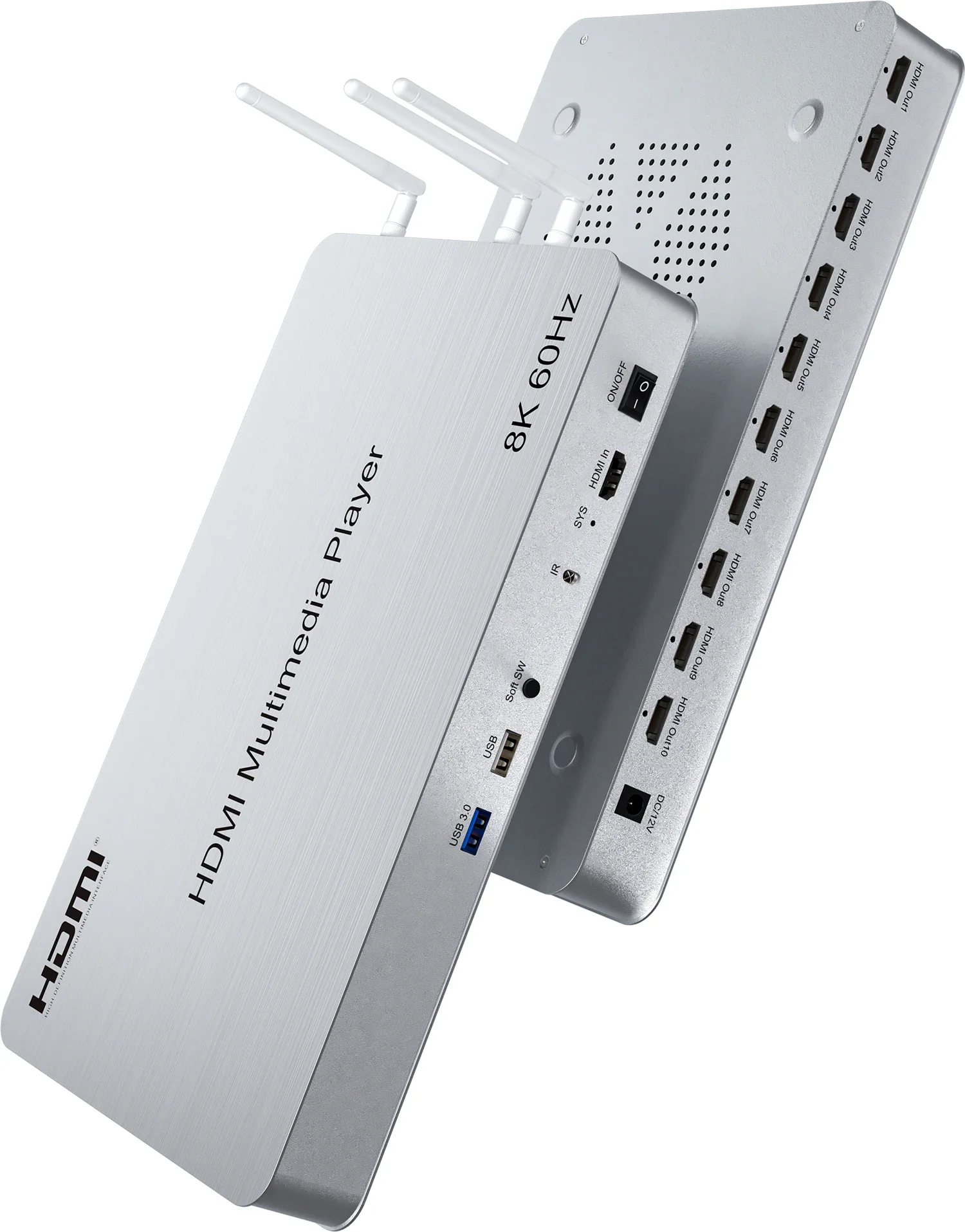 H.265 8K 60Hz 10-Port HDMI Med – 4K Media Player Bewertung und Preis