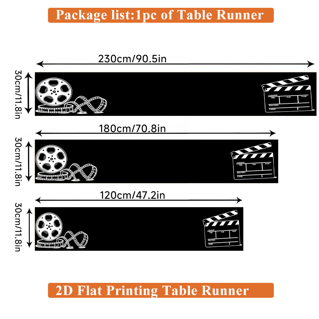 Tischläufer mit Aufdruck „Film – Home Cinema Restaurant Bewertung und Preis
