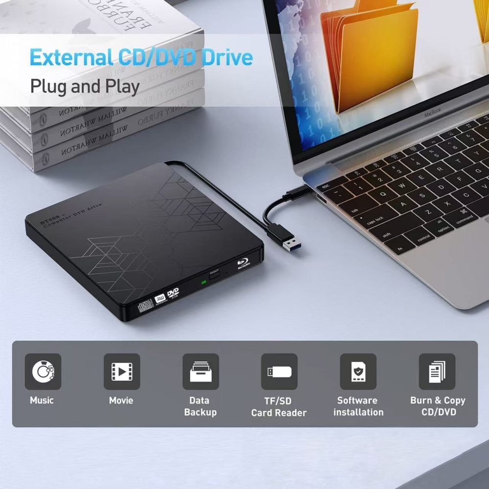 Externes 5-in-1-Blu-ray-Laufwe – Blu Ray Disc Player Bewertung und Preis