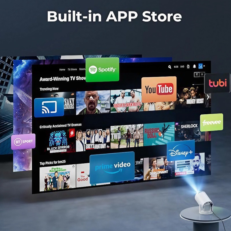 HY300Pro Tragbarer 4K HD Proje – Home Cinema Bluetooth Bewertung und Preis